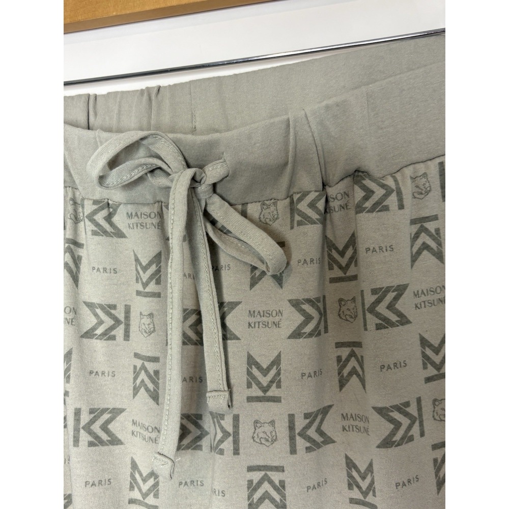 Maison Kitsune Eva Air Pajama Set Large Long Sleeve Grey Business Class Unisex - Picture 4 of 10